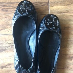 Patent Leather Tory Burch Reva Flats 7.5